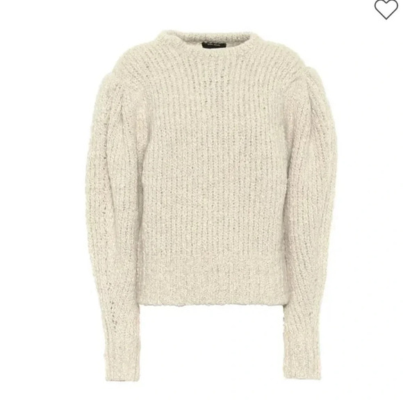 NWT ISABEL MARANT Alpaca Wool-Blend Enora Jumper knit Puffy Sweater EU 34 XS - Picture 5 of 16